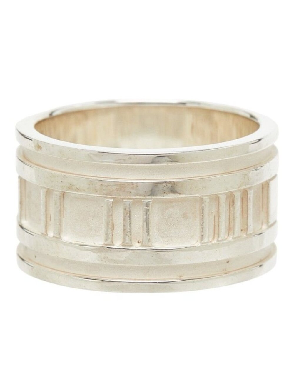 Tiffany & Co Atlas Ring Wide Silver